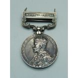 A king George V India General Service medal with Malabar 1921-22 clasp to 5820741 Pte. H. Keeble,
