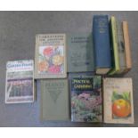 Ten early 20th Century gardening books
