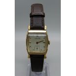 A 10kt gold filled Ulysse Nardin Chronometer wristwatch, lacking minute hand, 24mm case