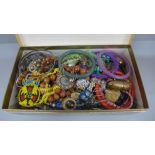 A chest of costume jewellery