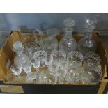 A box of late 19th/early 20th Century glass