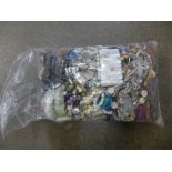 A large quantity of unused mother of pearl, abalone jewellery, etc.