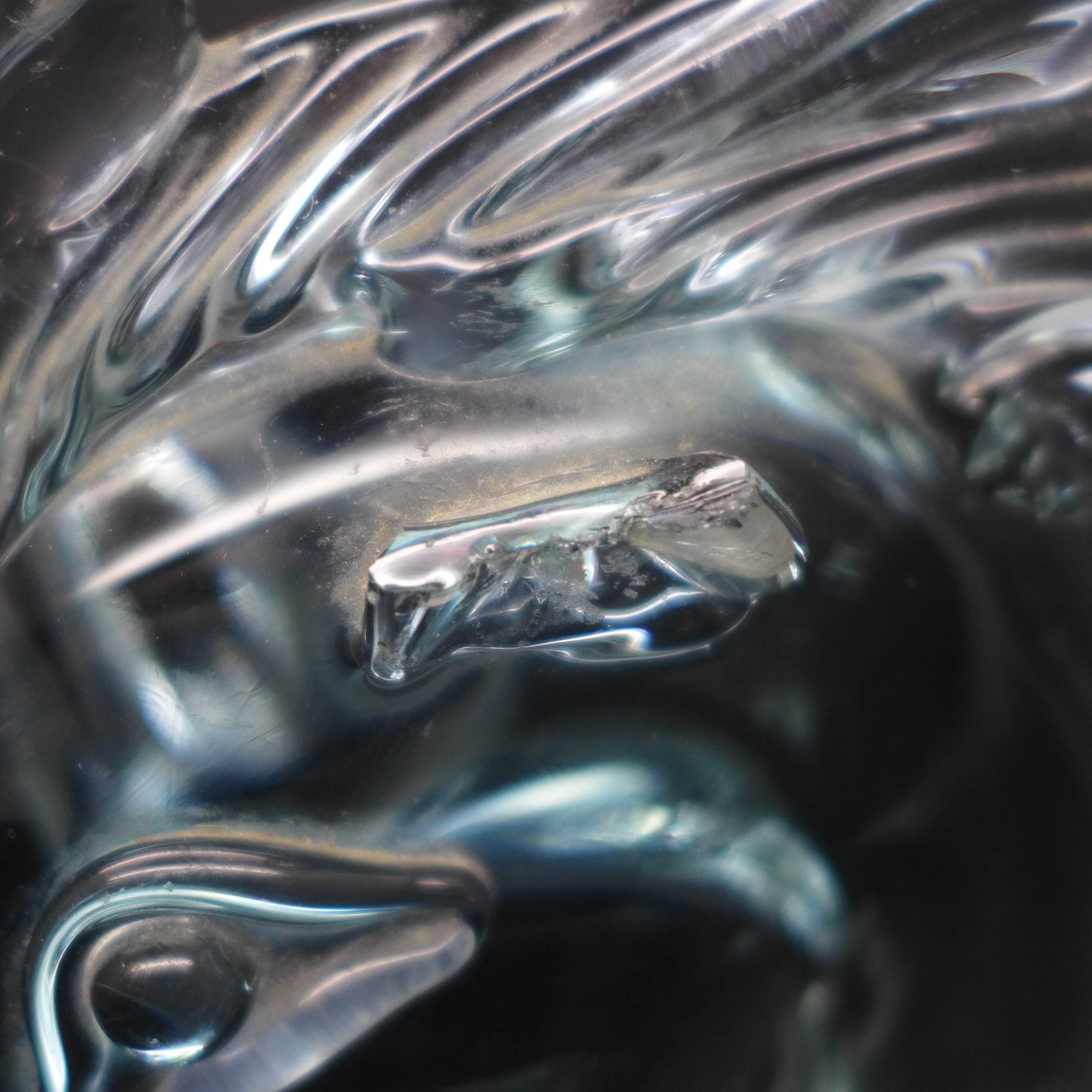 A Horse's head a/f signed by Licio Zanetti - Dichronic glass - changes colour in daylight under - Image 4 of 4