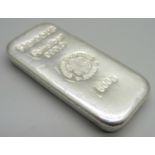 A 500g 999 fine silver bar