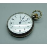 A silver cased top-wind pocket watch, the dial marked Henry Hughes & Son, London