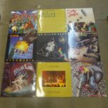 Ten rock and metal LP records