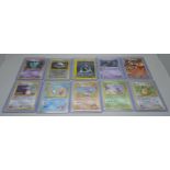 10 Holo Japanese Pokemon cards