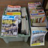 A collection of model rail magazines (two boxes) **PLEASE NOTE THIS LOT IS NOT ELIGIBLE FOR