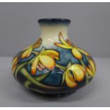 A Moorcroft Celandine vase designed by Emma Bossons, 10.5cm