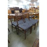 A set of six Meredew teak dining chairs