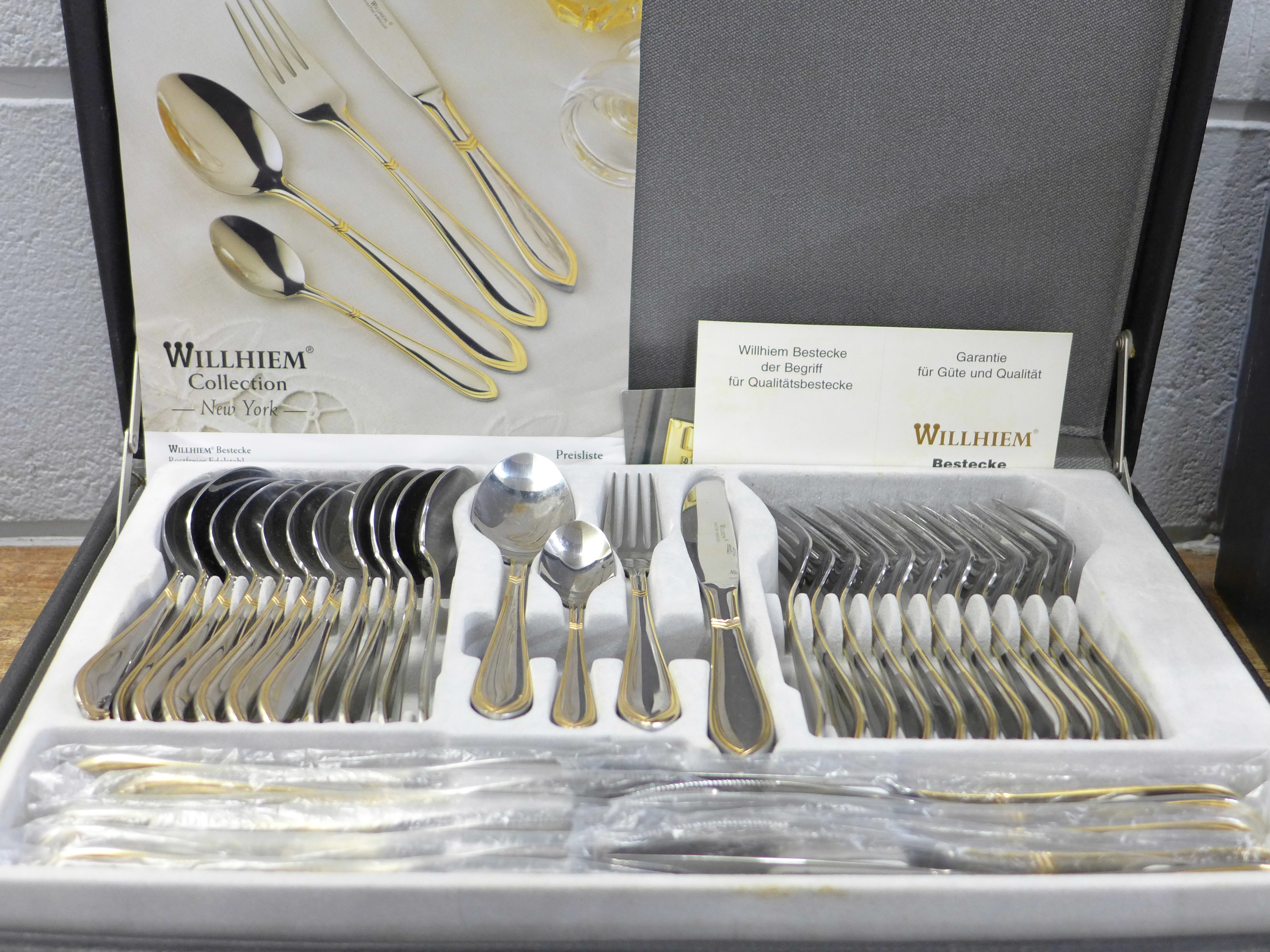 A Willheim Collection New York canteen of cutlery
