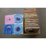 95 7" singles from 1960s including Beatles, Small Faces, Elvis Presley, Jimi Hendrix, etc.