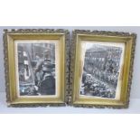 Two WWII German pictures, framed