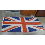 A large Union Jack flag