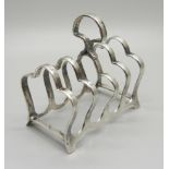 A small silver toast rack, 45g