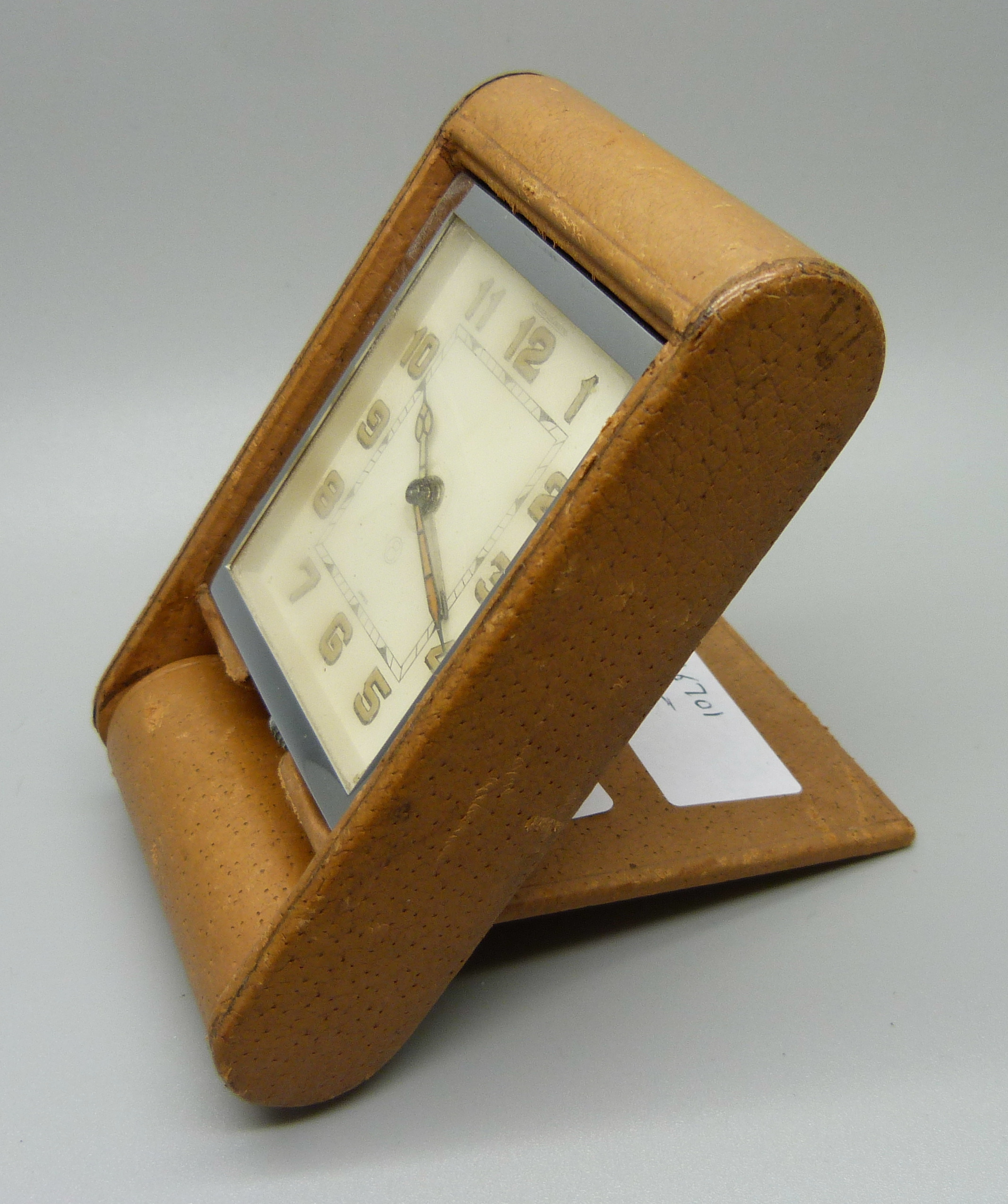 A Jaeger-LeCoultre 8-days travel clock - Image 2 of 4