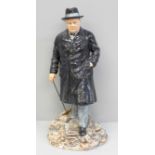 A Royal Doulton limited edition figure of Winston S. Churchill, 1993/5000, boxed with certificate of