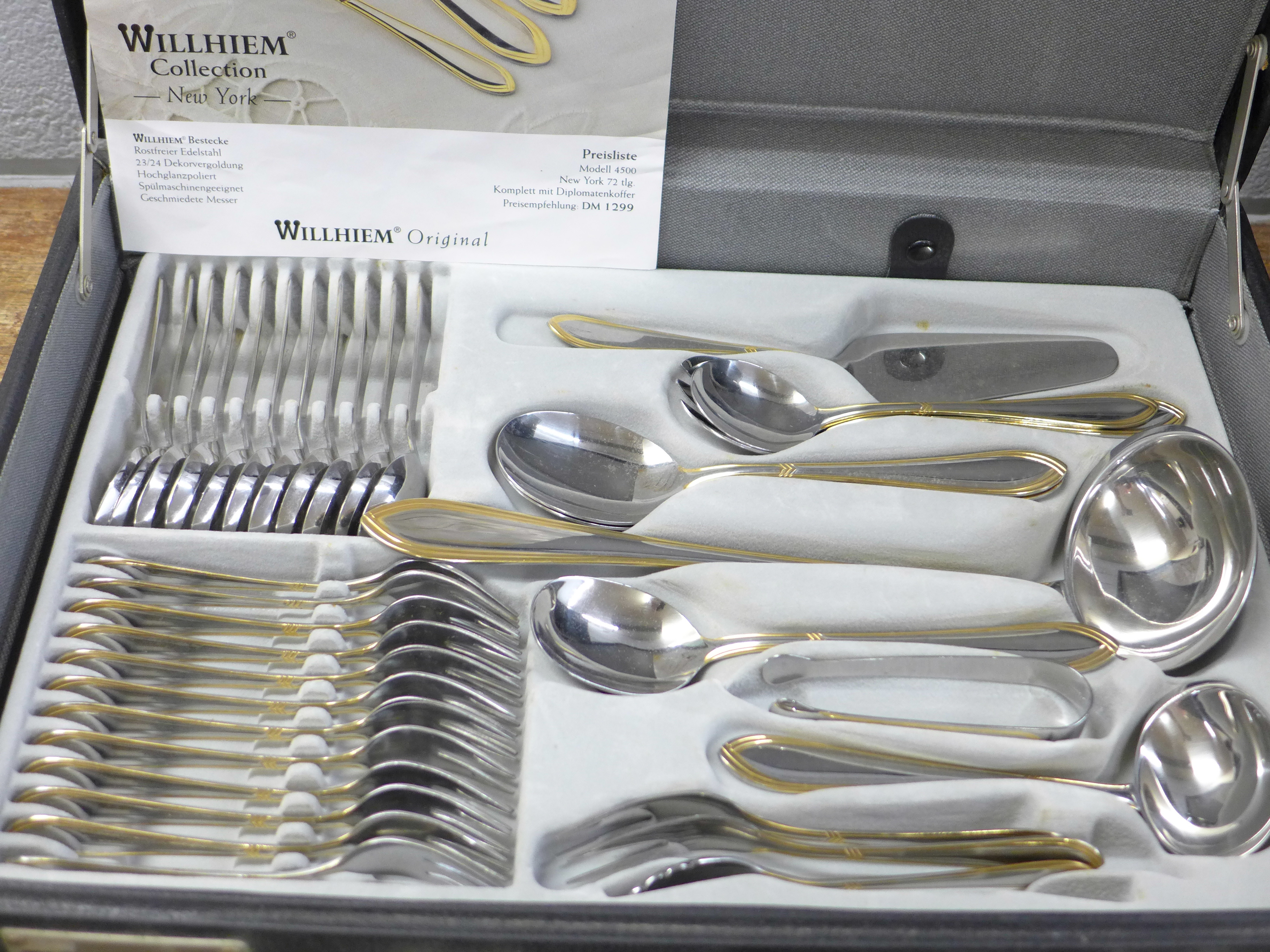 A Willheim Collection New York canteen of cutlery - Image 2 of 2
