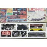 A Lionel train set Cannonball 027 gauge electric set with 2-4-0 steam locomotive
