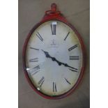 A large French style metal wall clock