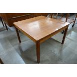 A Danish Toften Mobelfarbiken square teak coffee table