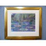 A signed Rolf Harris limited edition print, Rolf on Art - Monet, no. 573/595, framed