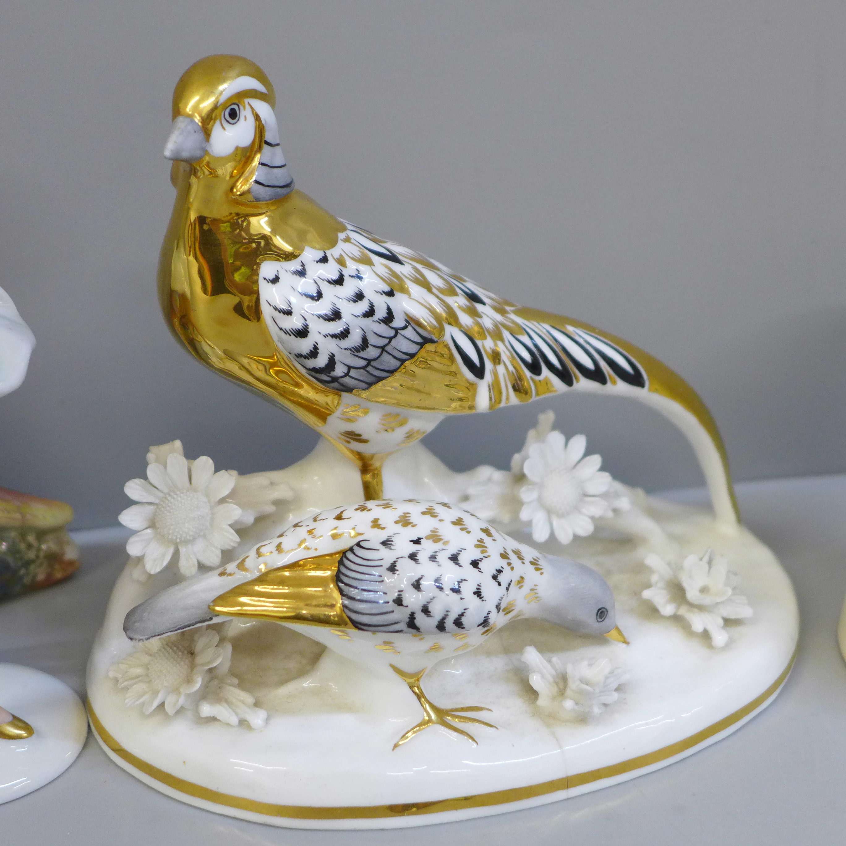 A KSP model of a pheasant, a small German porcelain figure of a dancer, a Staffordshire figure of - Image 3 of 6