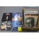 Over 70 LP records mostly 1960s including Elvis Presley, Buddy Holly, Kinks, Everly Brothers, etc.