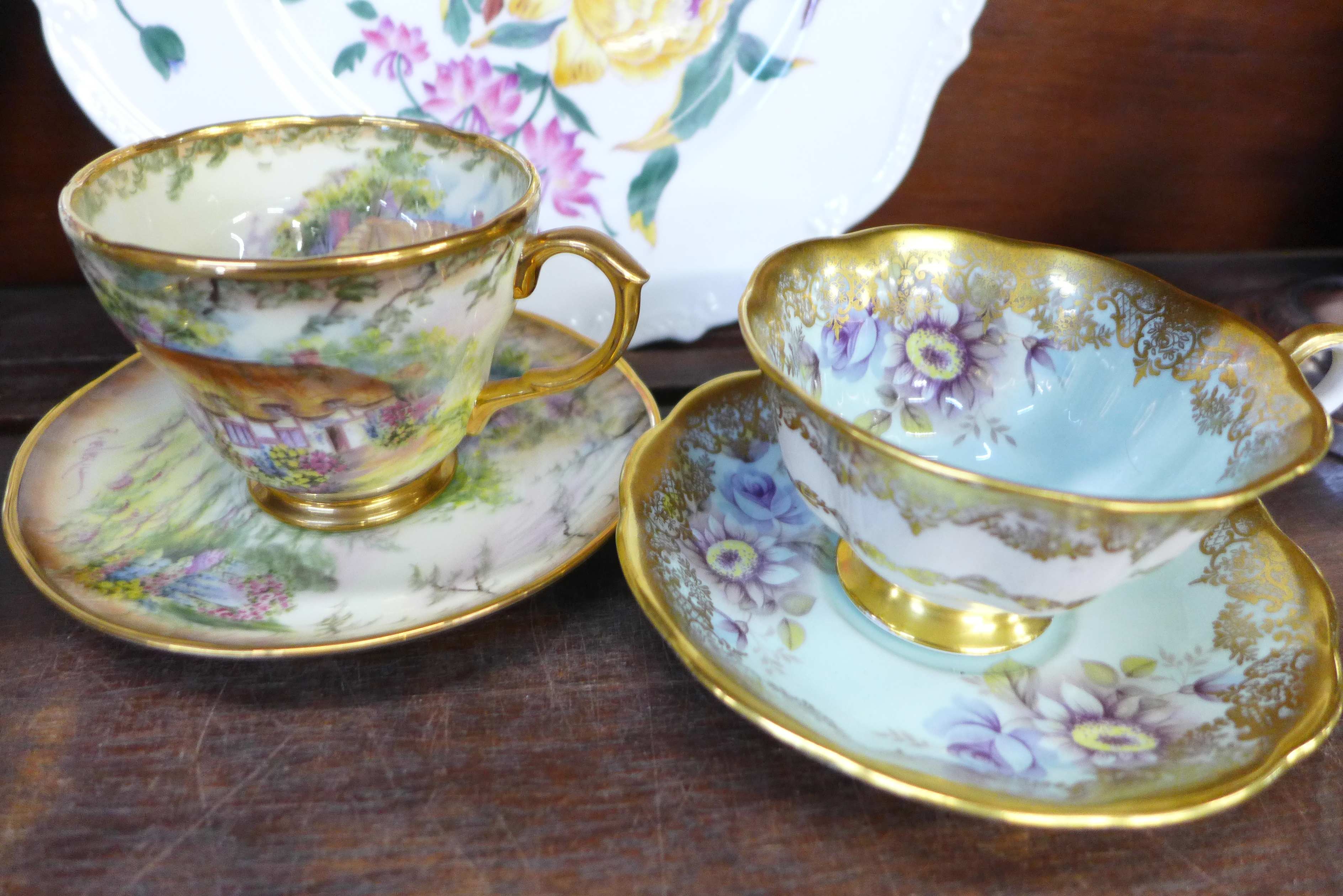 A Royal Albert tea cup and saucer, second, a Royal Albert Lady Hamilton trio, a Lime House Studio - Image 4 of 6