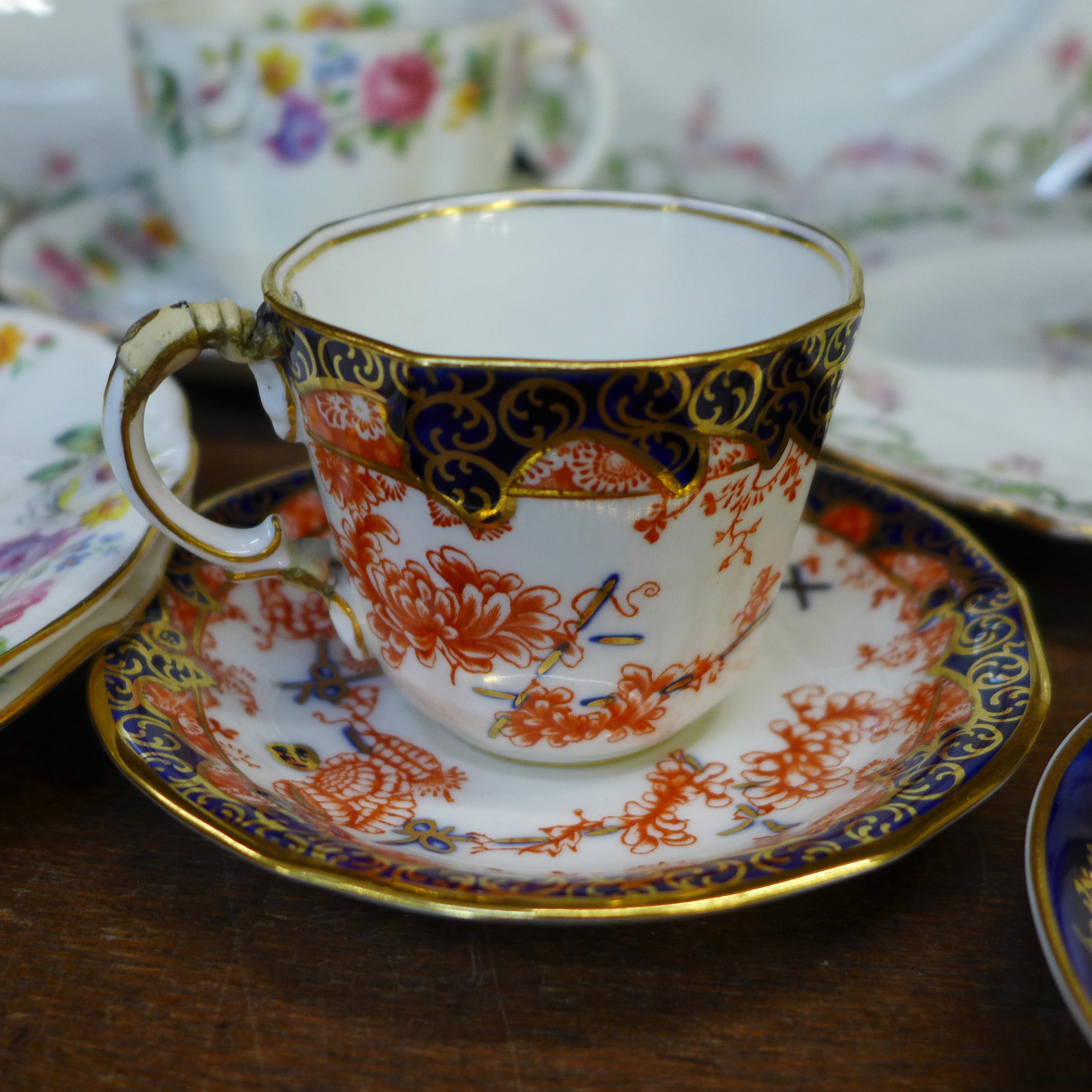 A collection of Royal Crown Derby including plates, trios, box, etc. - Image 2 of 8