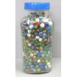 A jar of marbles