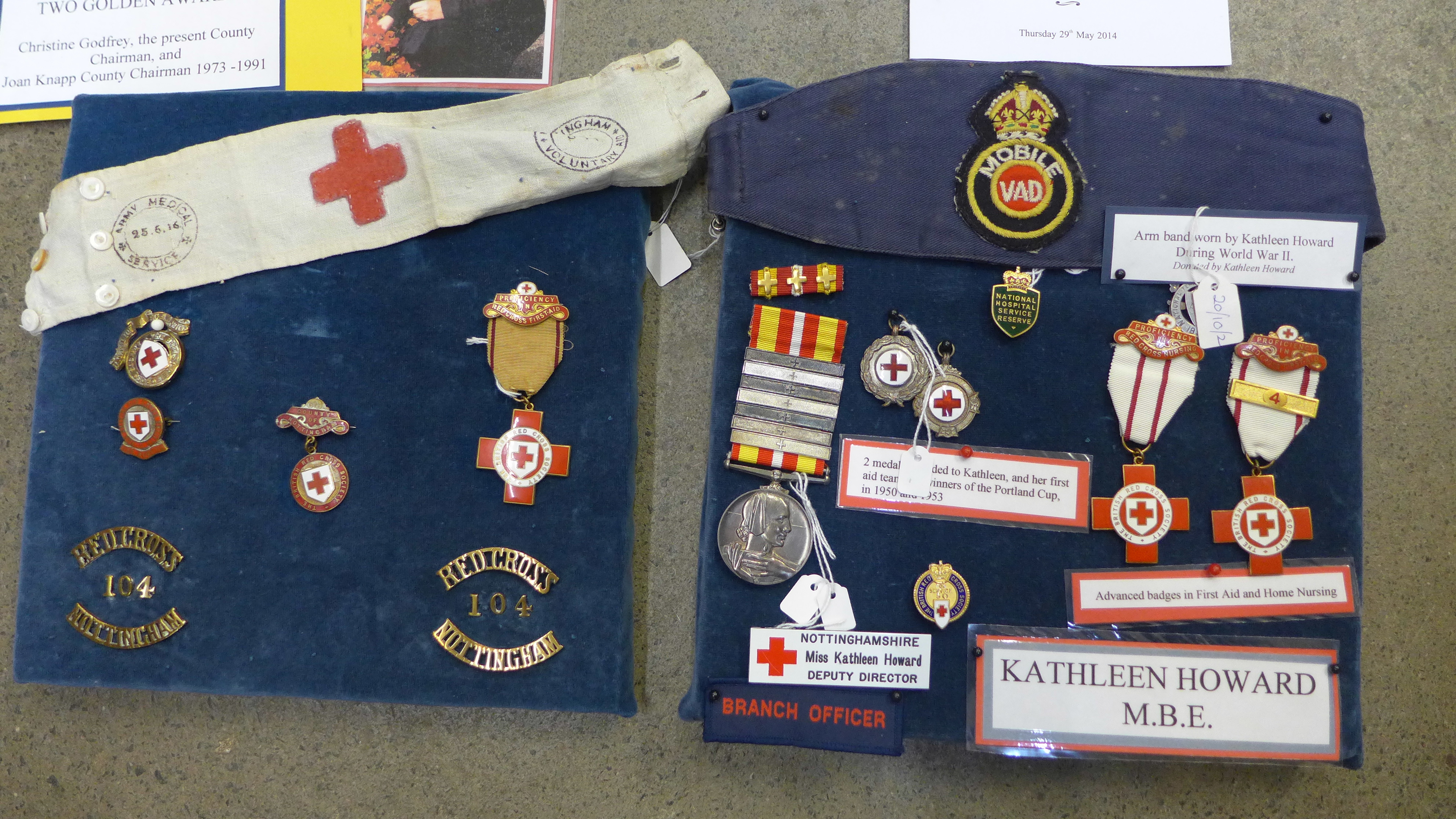 Kathleen Howard, M.B.E., a collection of medals, medallions and awards including M.B.E., Red Cross - Image 2 of 4