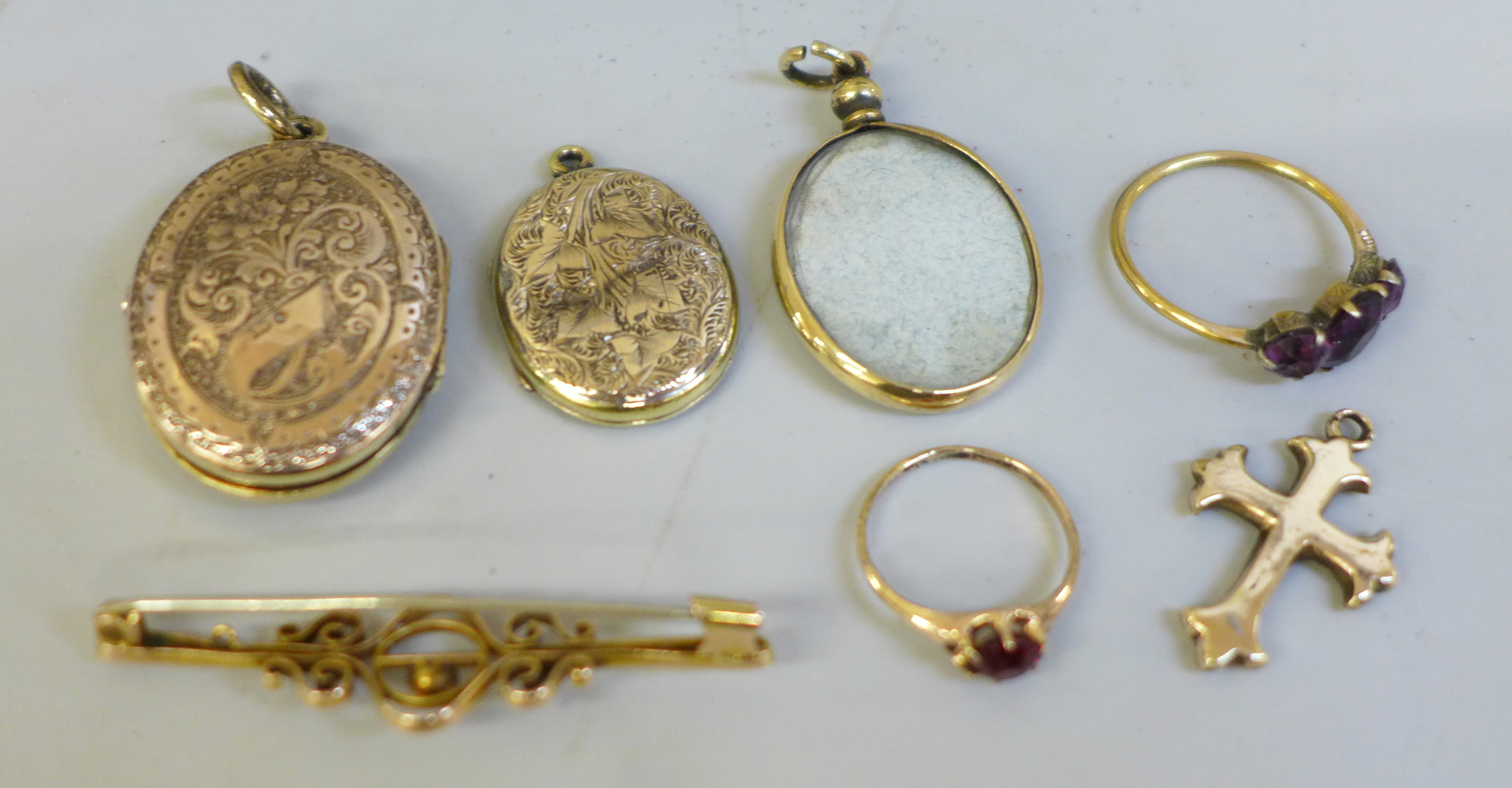 Costume jewellery and scrap gold items - Image 6 of 6