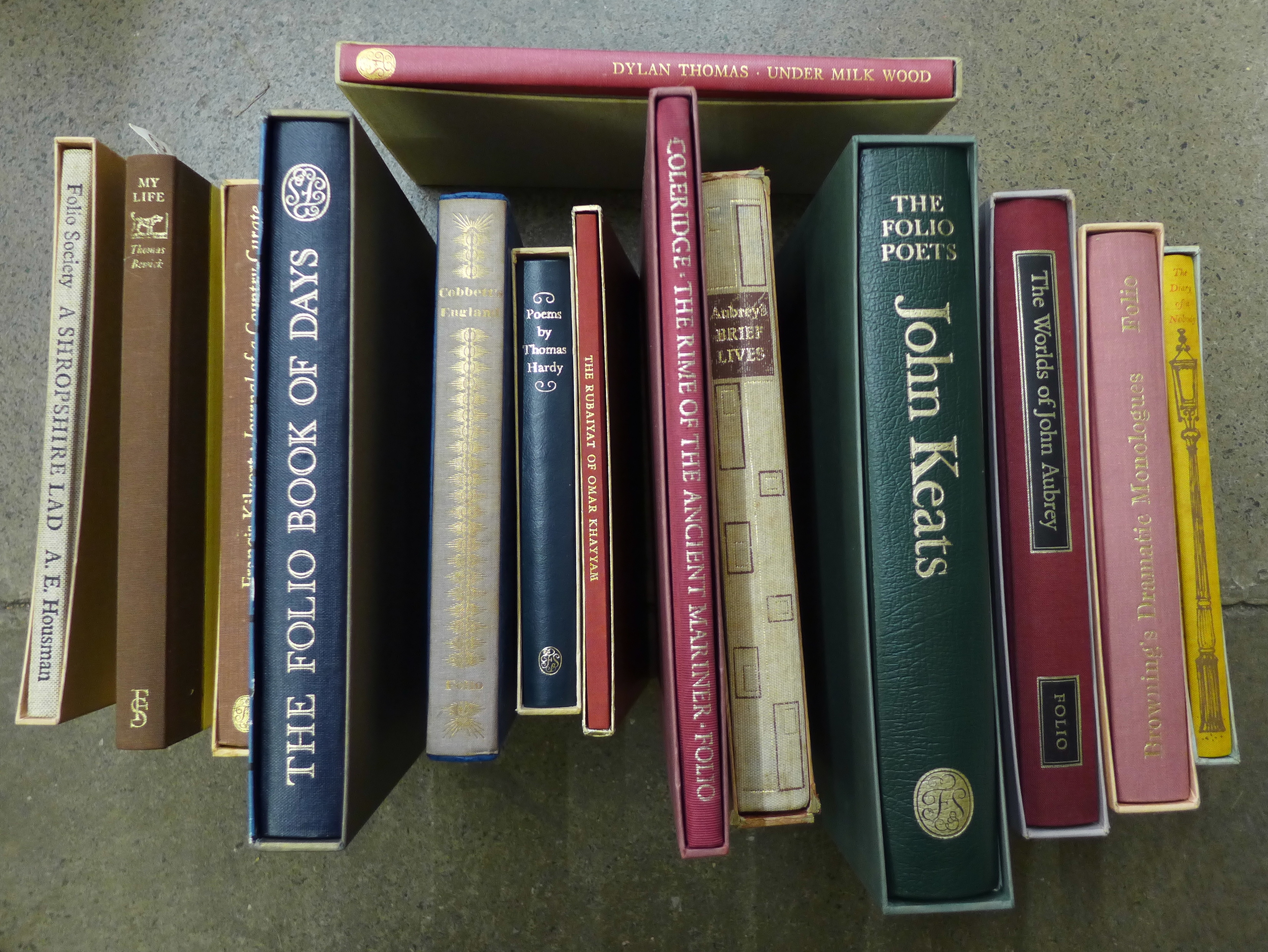 A collection of Folio Society novels in slip cases