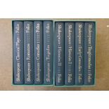 Eight Folio Society volumes of Shakespeare's works