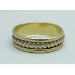 A 14ct gold ring, 6.4g, X/Y