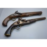 Two replica re-enactment pistols