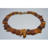 A Baltic amber necklet