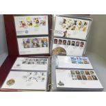 Stamps:- two Royal Mail First Day Cover albums containing approximately 150 First Day Covers from