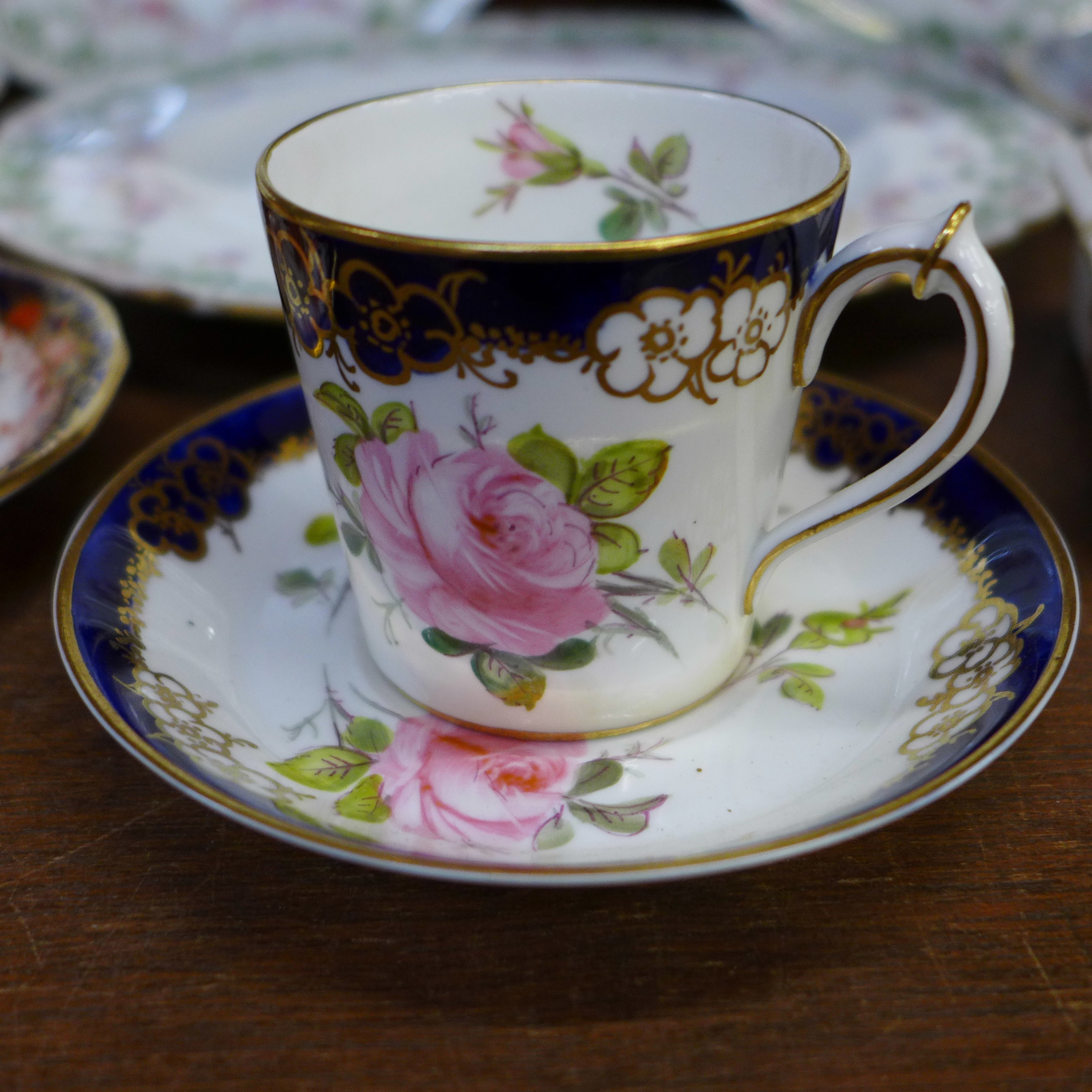 A collection of Royal Crown Derby including plates, trios, box, etc. - Image 4 of 8