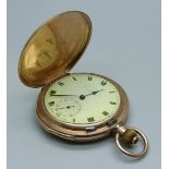 A 9ct gold full-hunter quarter repeater pocket watch by Thomas Russell & Son, Liverpool, gross