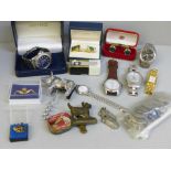 Wristwatches; Citizen Eco Drive, a lady's Raymond Weil, Seiko, others and a collection of