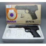 A Diana SP50 .177 cal. target shooting air pistol, with box