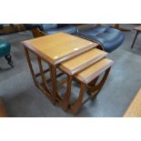 A G-Plan Astro teak nest of tables