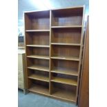 A Danish teak open bookcase