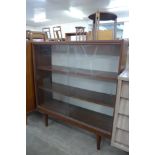 A simulated rosewood bookcase