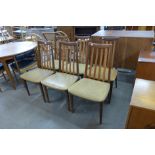 A set of six G-Plan Fresco teak dining chairs