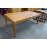 A teak rectangular coffee table