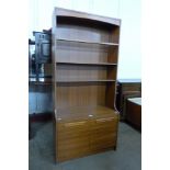 A teak bookcase