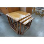 A G-Plan Astro teak nest of tables